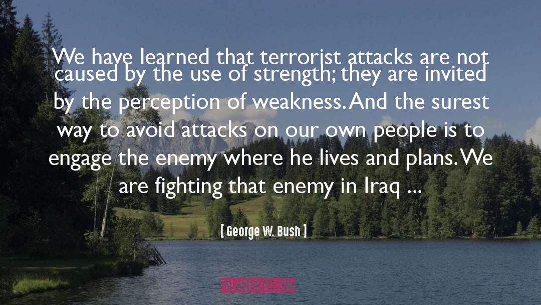 Terrorist Attack quotes by George W. Bush