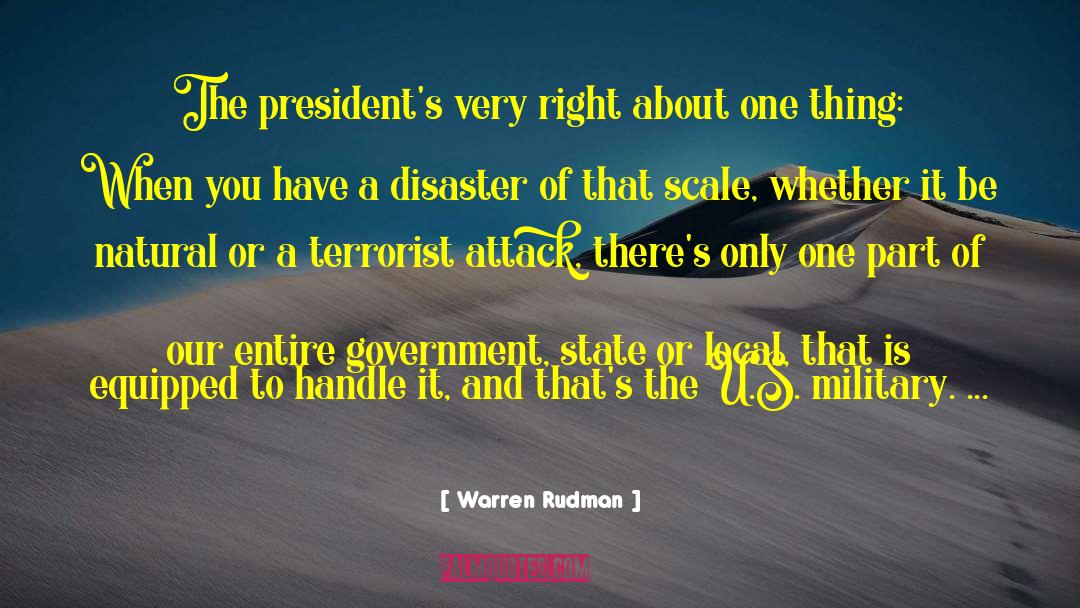 Terrorist Attack quotes by Warren Rudman