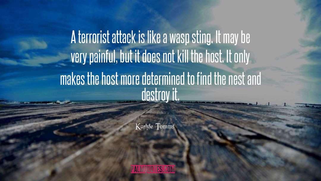 Terrorist Attack quotes by Karlyle Tomms