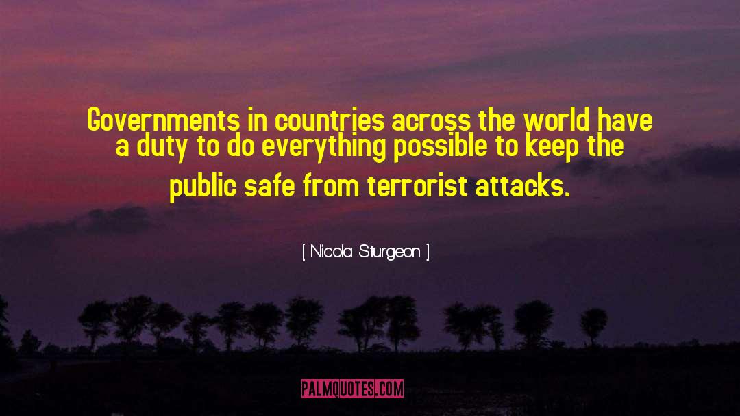 Terrorist Attacks quotes by Nicola Sturgeon