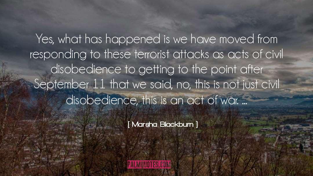 Terrorist quotes by Marsha Blackburn