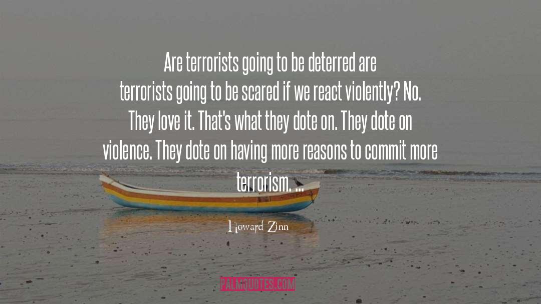 Terrorists quotes by Howard Zinn