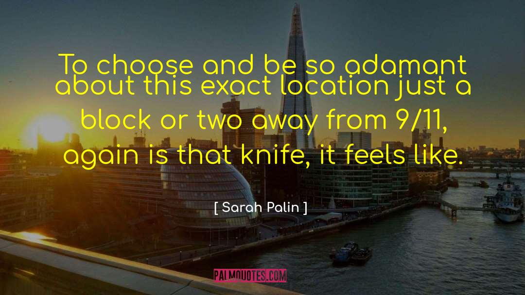 Tesshu Knife quotes by Sarah Palin
