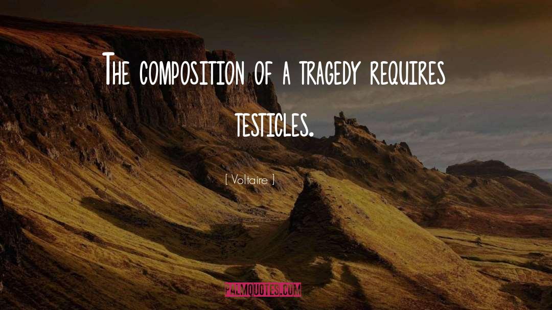 Testicles quotes by Voltaire