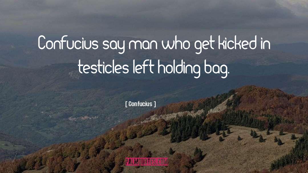 Testicles quotes by Confucius