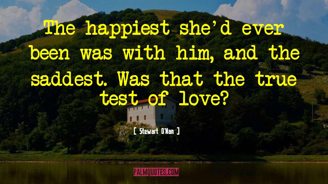 Tests Of Love quotes by Stewart O'Nan