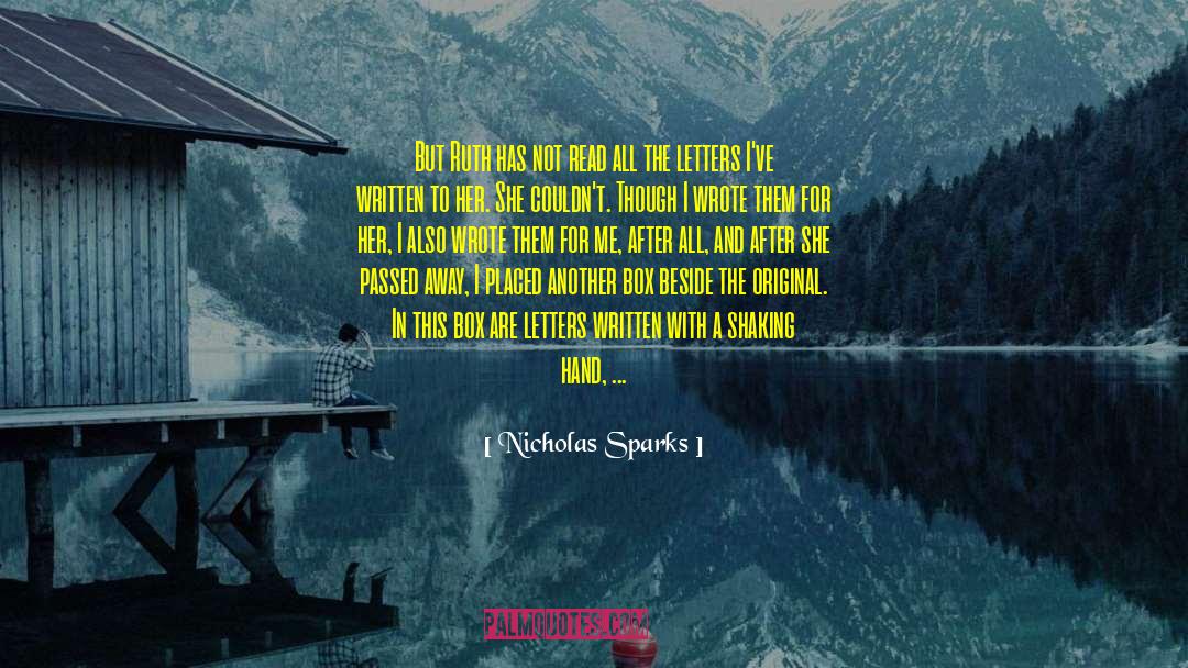 Tethered By Letters quotes by Nicholas Sparks