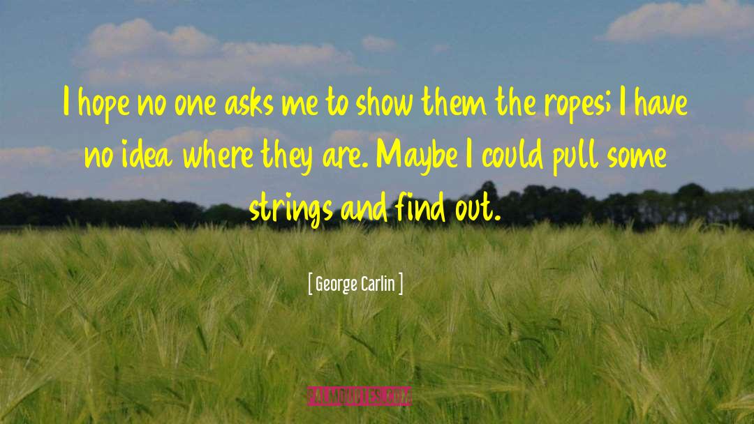 Teufelberger Rope quotes by George Carlin