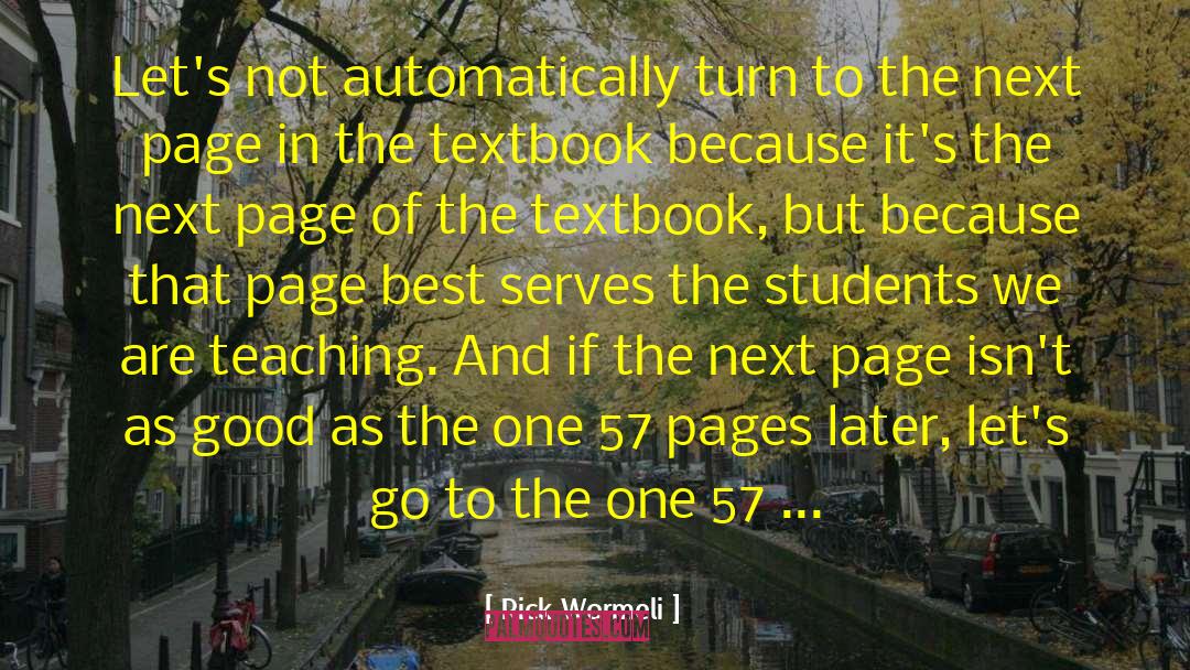 Textbook quotes by Rick Wormeli