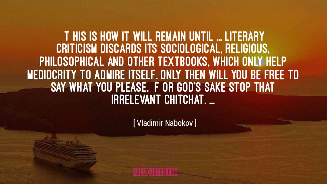Textbooks quotes by Vladimir Nabokov