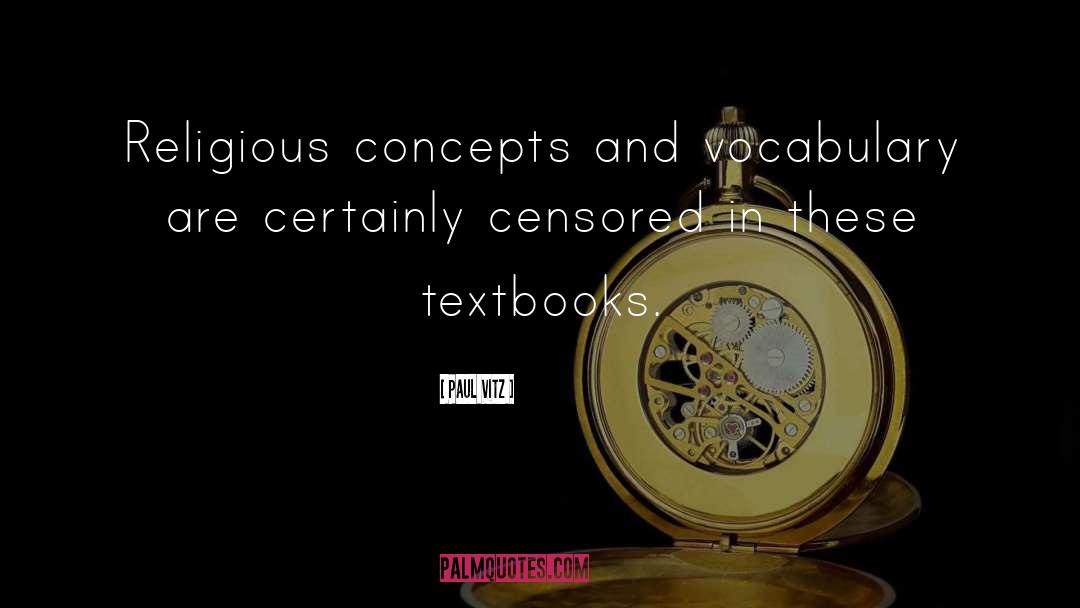 Textbooks quotes by Paul Vitz