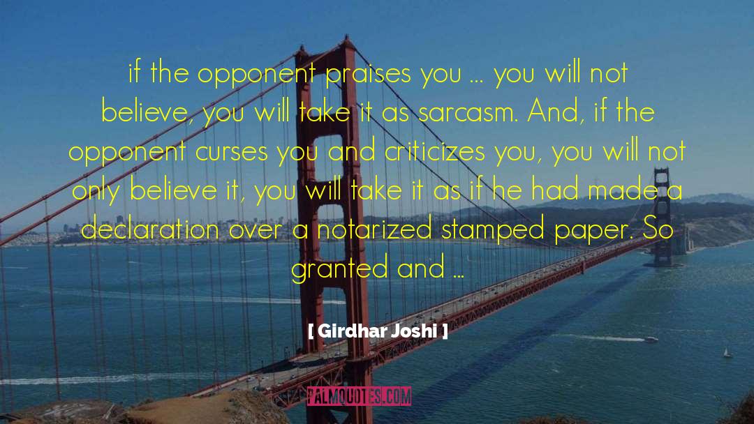 Textual Criticism quotes by Girdhar Joshi