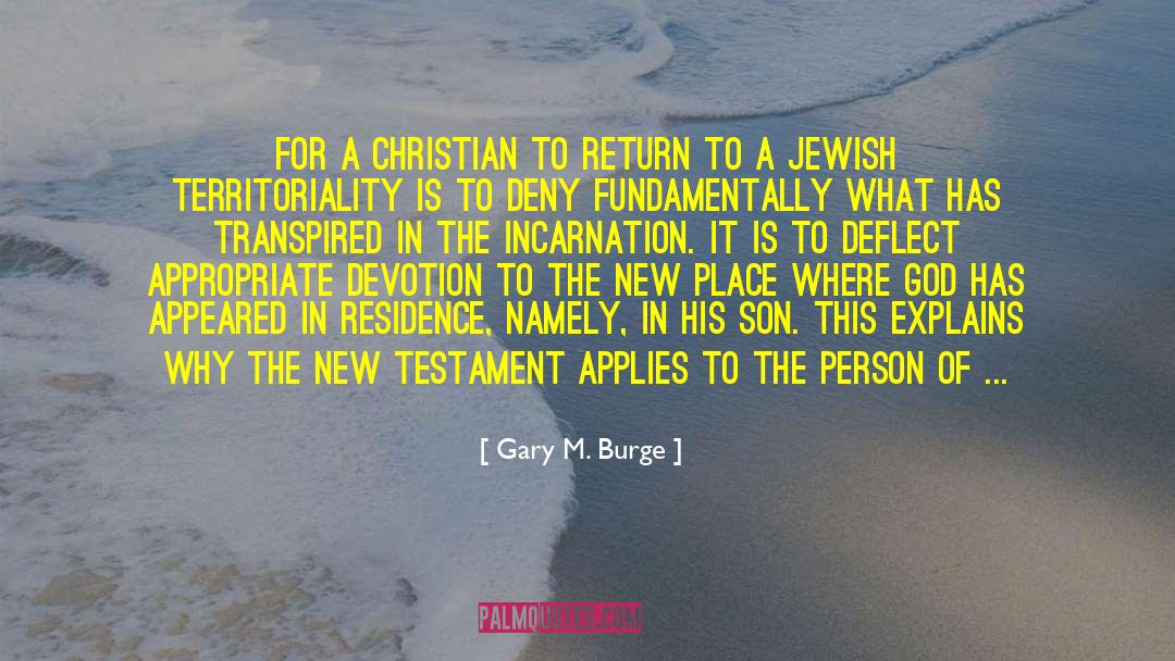 Thackerson Jewish Surname quotes by Gary M. Burge