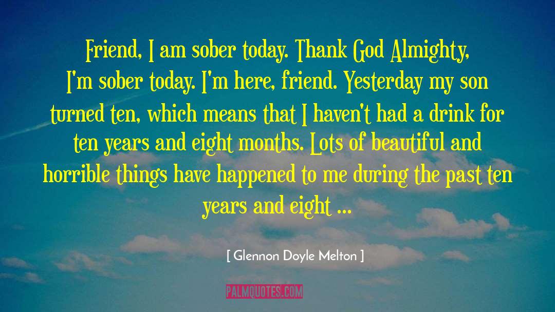 Thank Go quotes by Glennon Doyle Melton