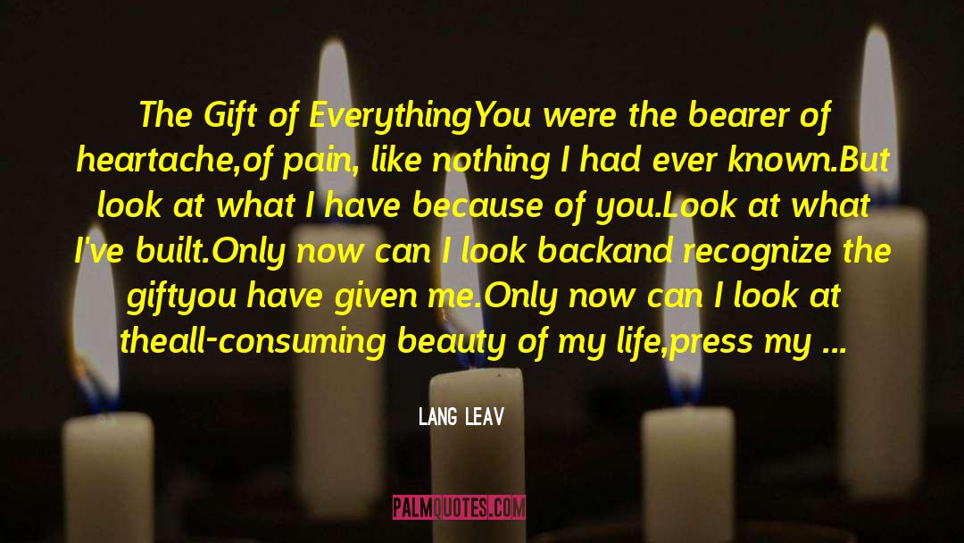 Thank Go quotes by Lang Leav