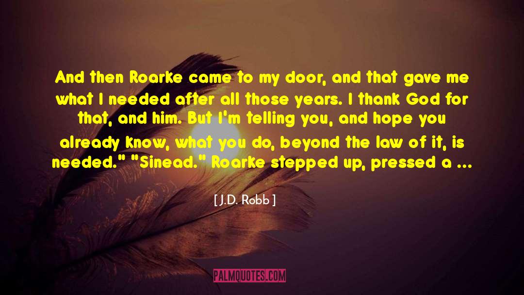 Thank You Book quotes by J.D. Robb