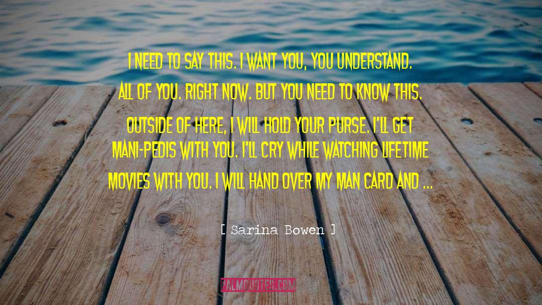 Thank You Card quotes by Sarina Bowen