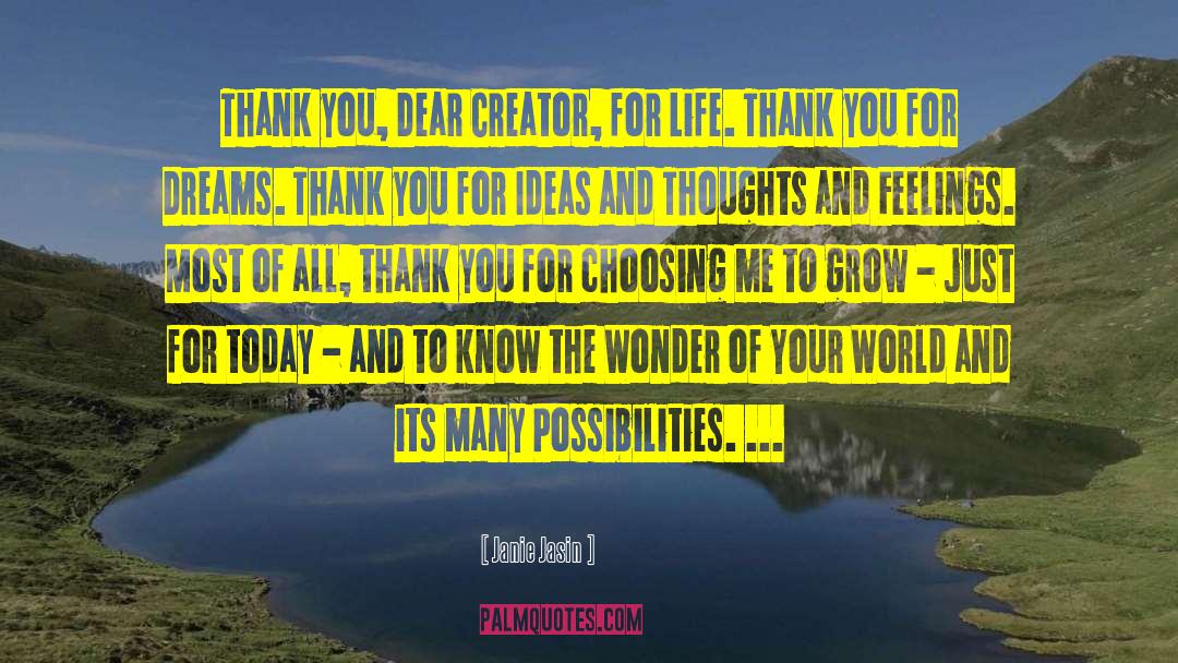 Thank You For Everything quotes by Janie Jasin