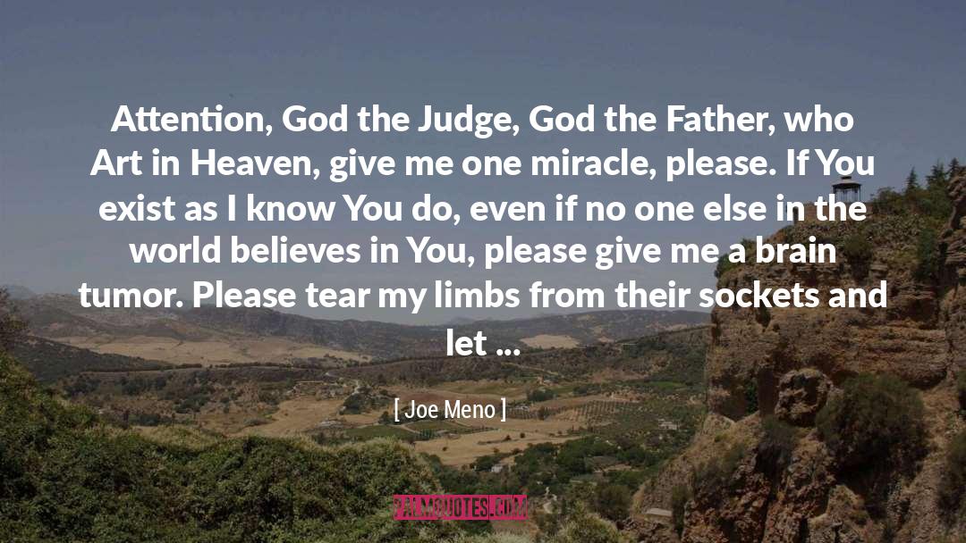 Thank You God quotes by Joe Meno