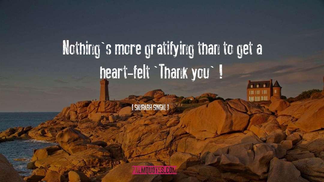Thank You Gratitude quotes by Saurabh Singal