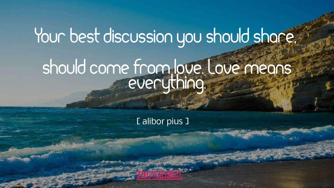 Thank You Love quotes by Alibor Pius