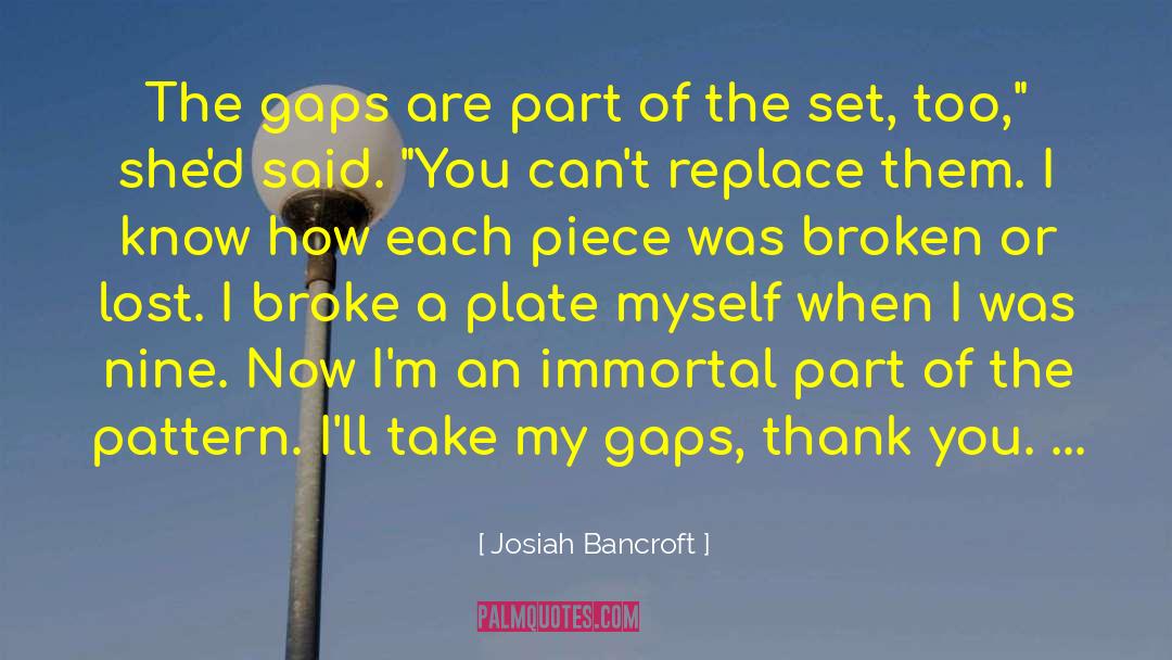 Thank You Sponsor quotes by Josiah Bancroft