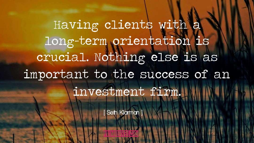 Thanking Clients quotes by Seth Klarman