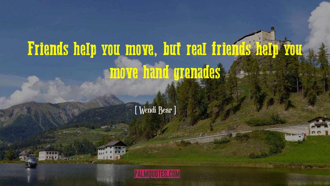 Thanking Friends quotes by Wendi Bear