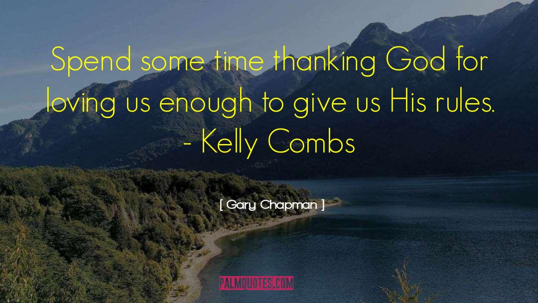 Thanking Him quotes by Gary Chapman