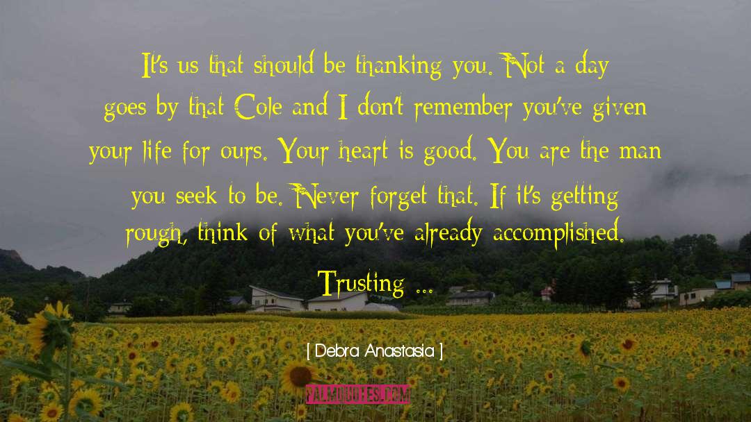 Thanking quotes by Debra Anastasia