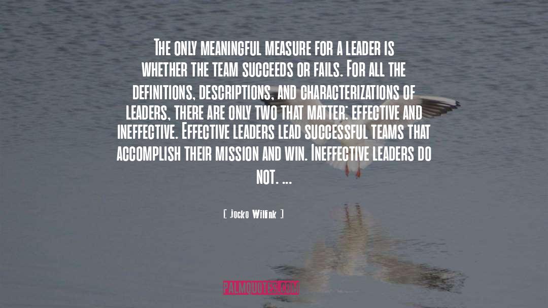 Thanking Team Leader quotes by Jocko Willink
