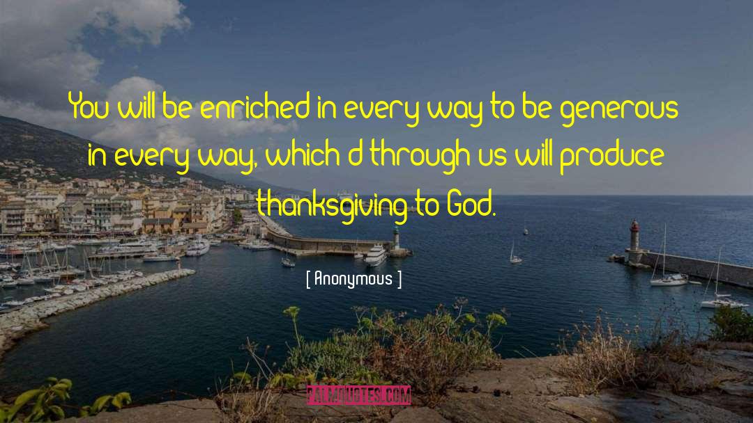 Thanksgiving quotes by Anonymous