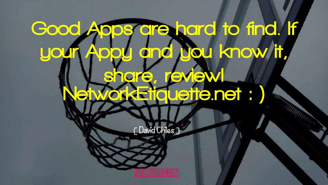 Thanx App quotes by David Chiles