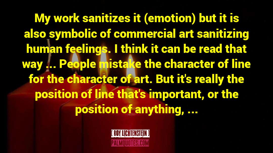 That Emotion quotes by Roy Lichtenstein