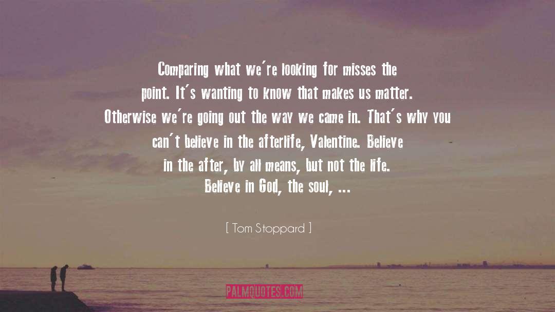 The Afterlife quotes by Tom Stoppard