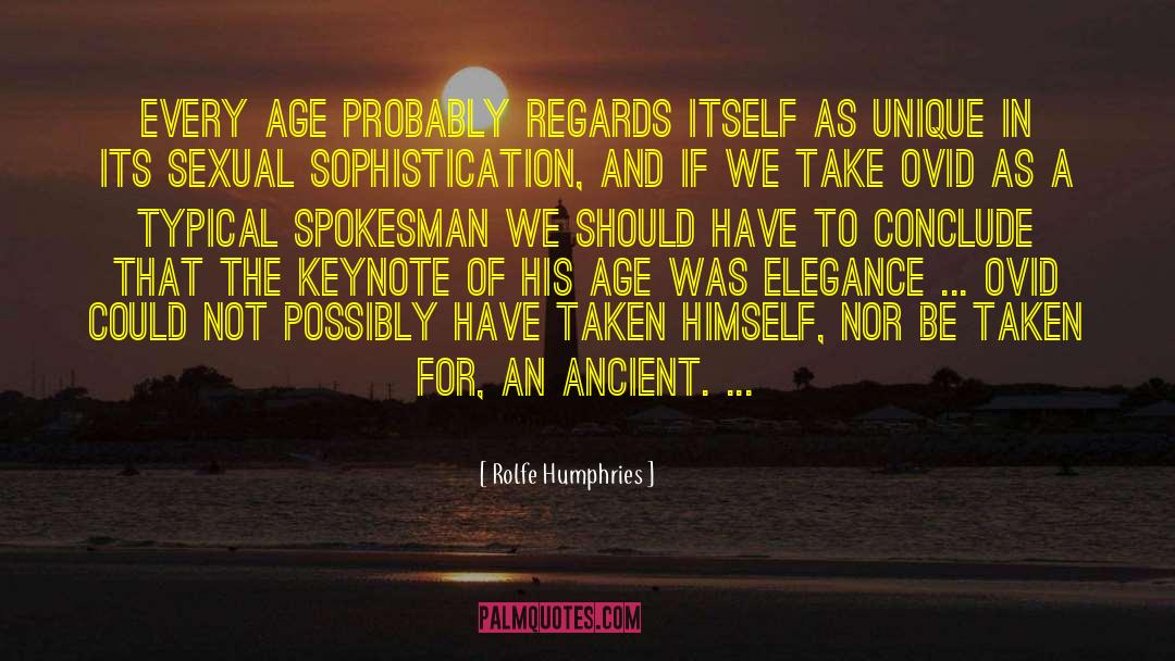 The Age Of Innocence quotes by Rolfe Humphries
