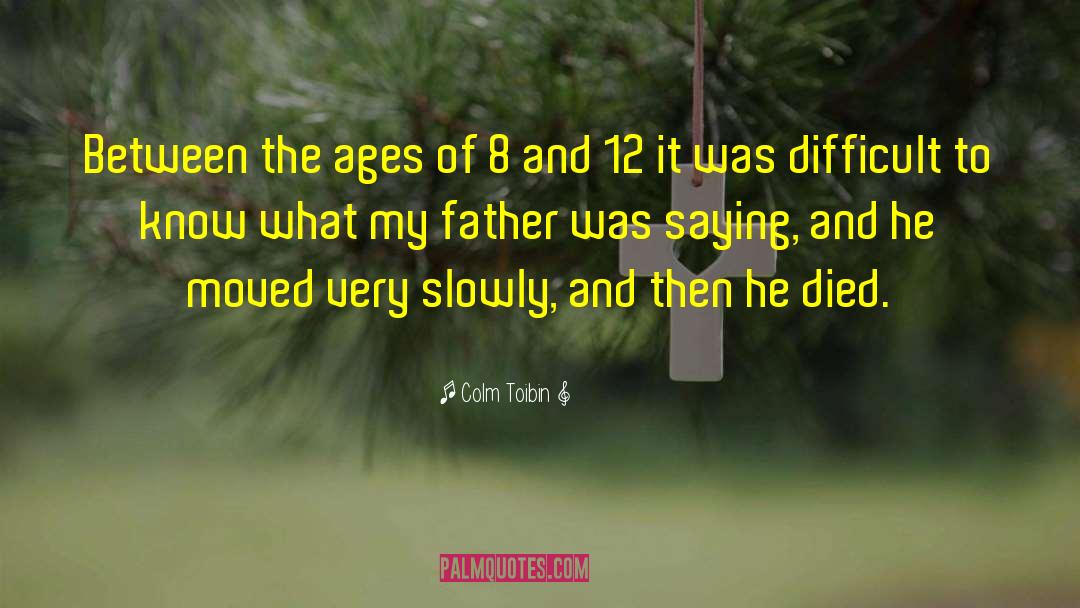 The Ages quotes by Colm Toibin