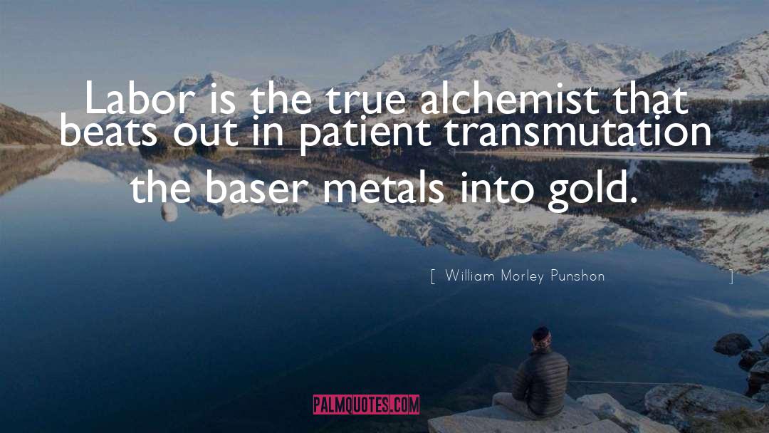 The Alchemist In The Shawdows quotes by William Morley Punshon