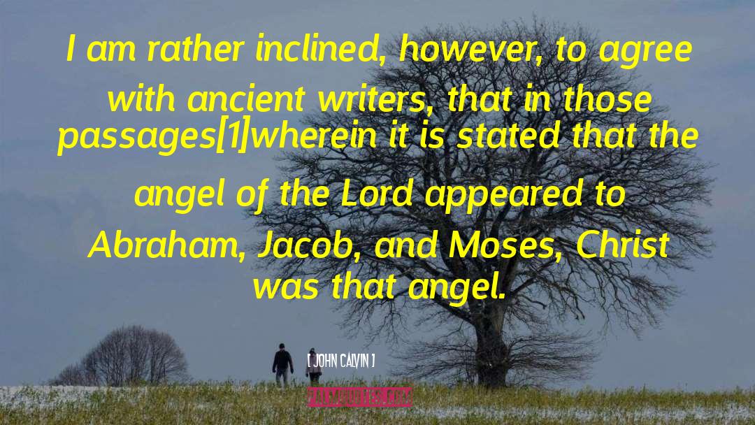 The Angel quotes by John Calvin