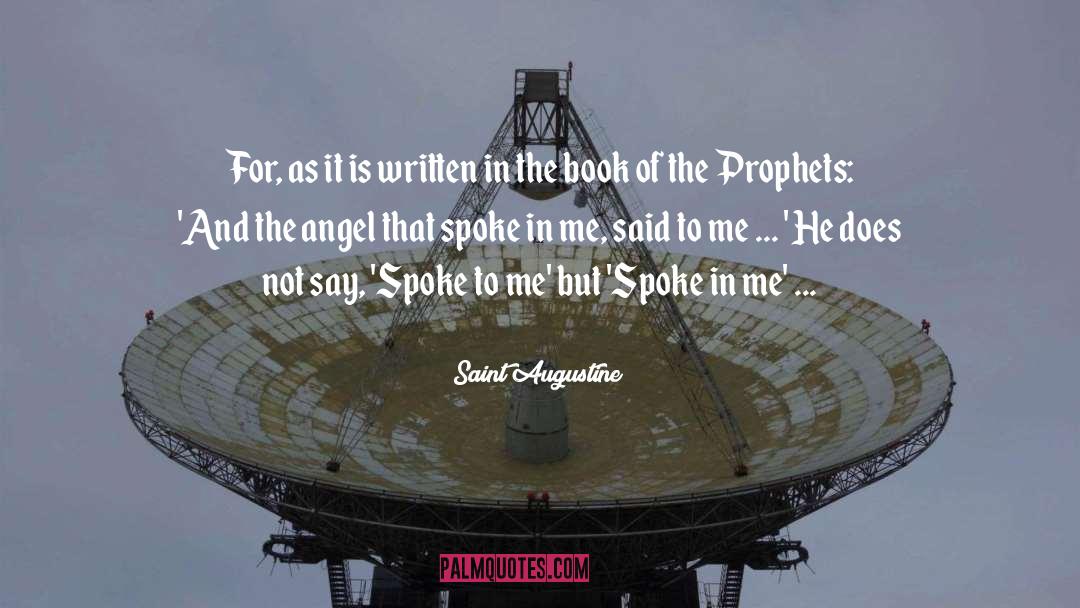 The Angel quotes by Saint Augustine