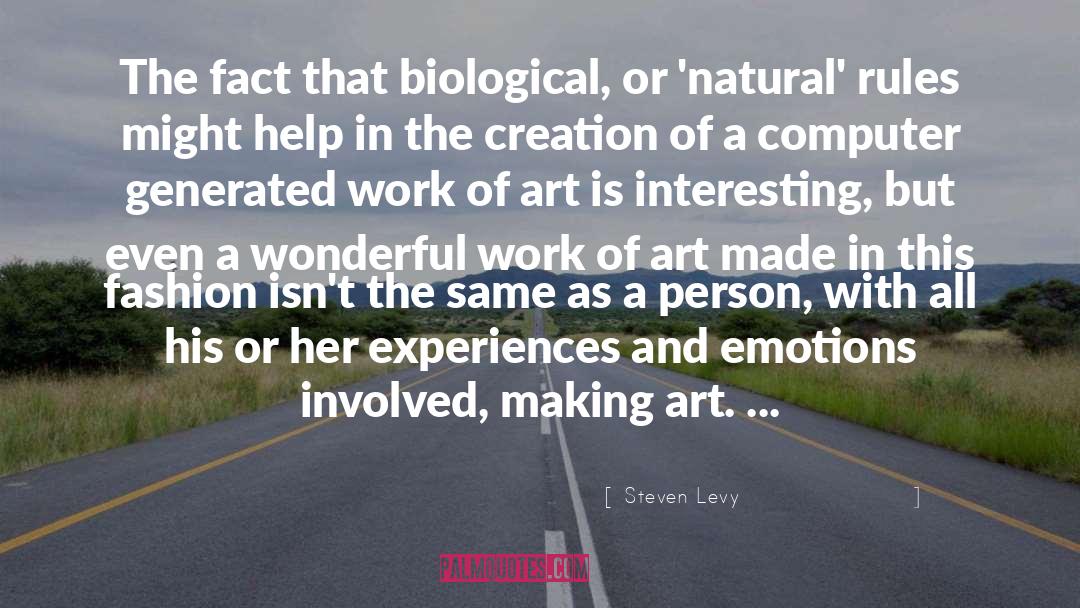 The Art Of Fiction quotes by Steven Levy