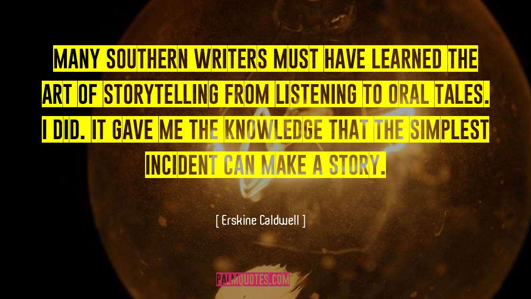 The Art Of Listening Ny Times quotes by Erskine Caldwell