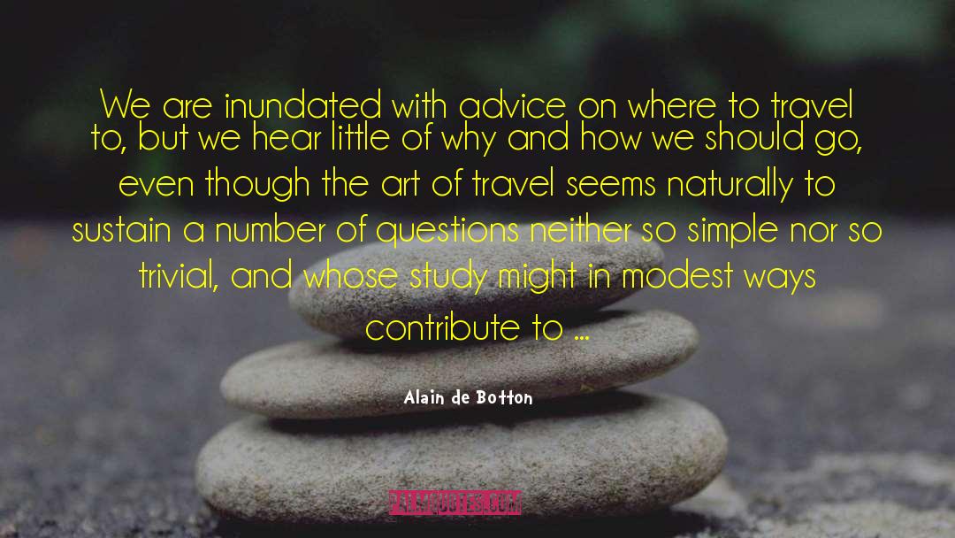 The Art Of Travel quotes by Alain De Botton