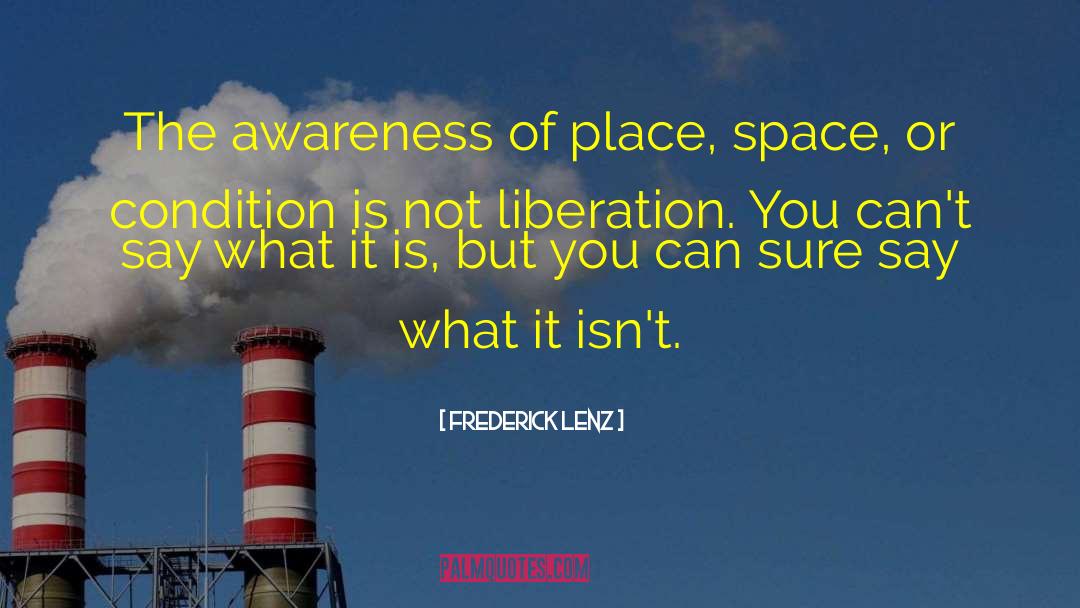The Awareness quotes by Frederick Lenz