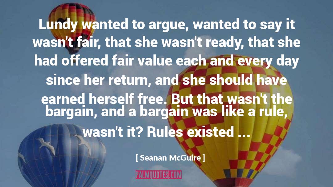 The Bargain quotes by Seanan McGuire
