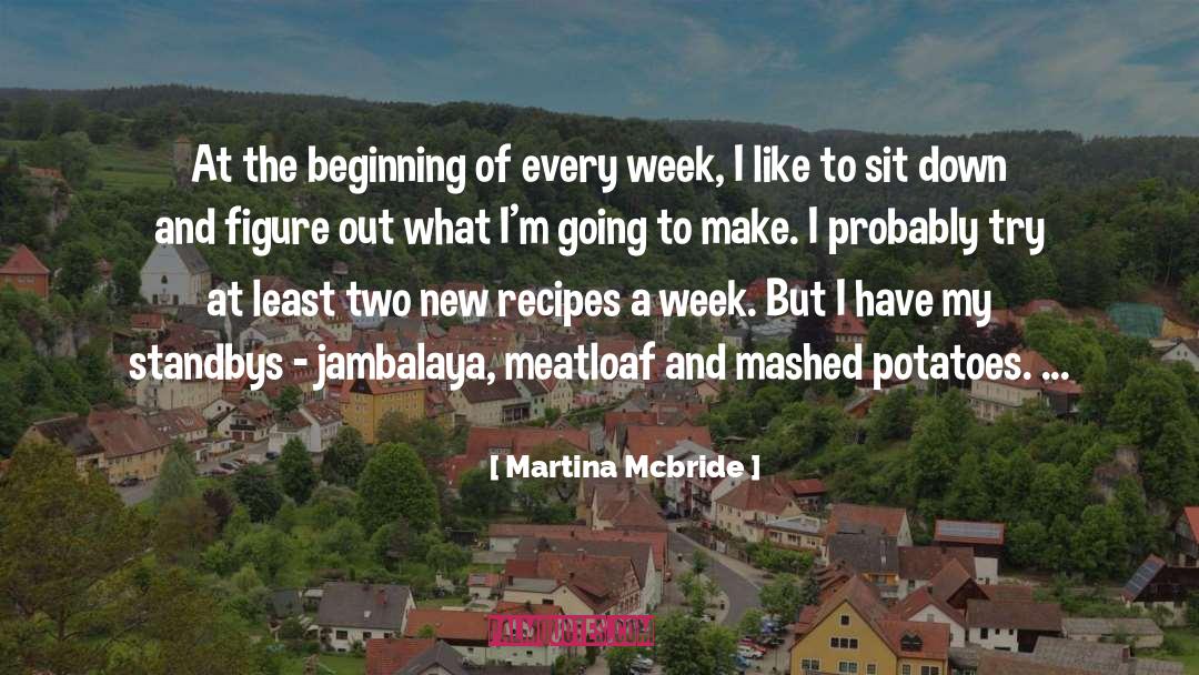 The Beginning Of The Week quotes by Martina Mcbride