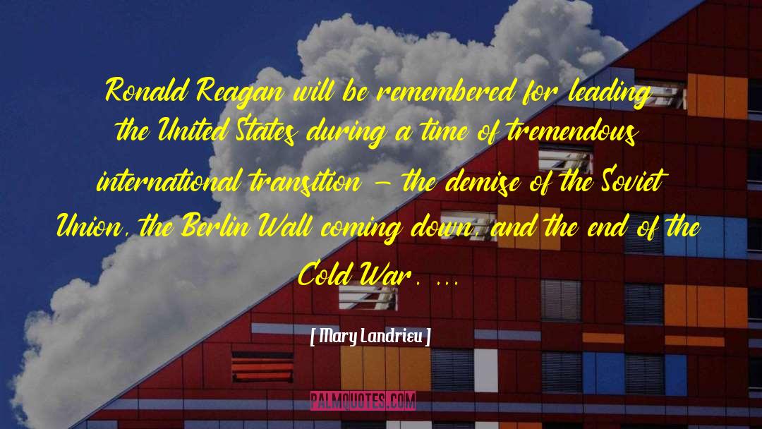 The Berlin Wall quotes by Mary Landrieu