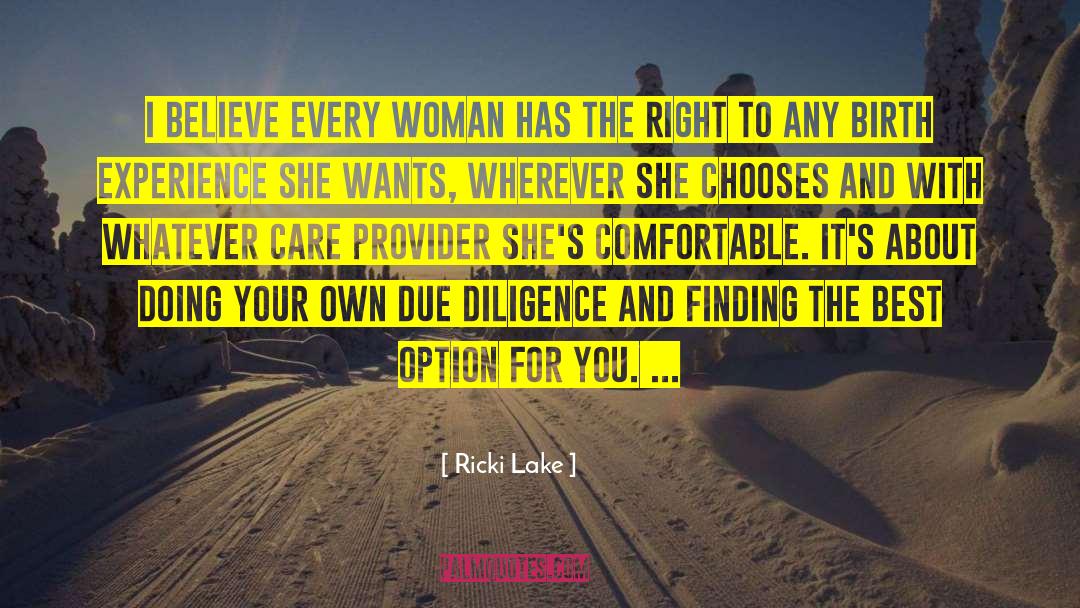The Best Option quotes by Ricki Lake