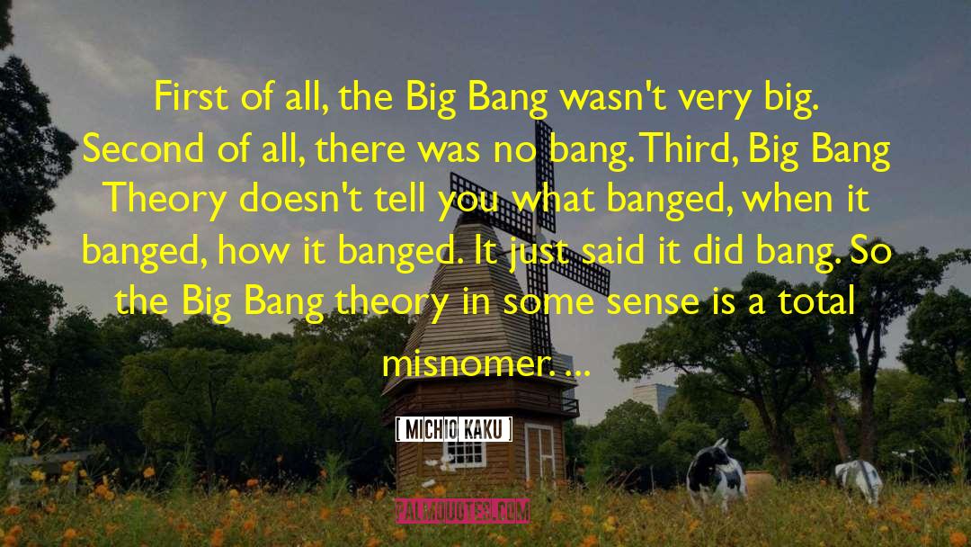 The Big Bang quotes by Michio Kaku
