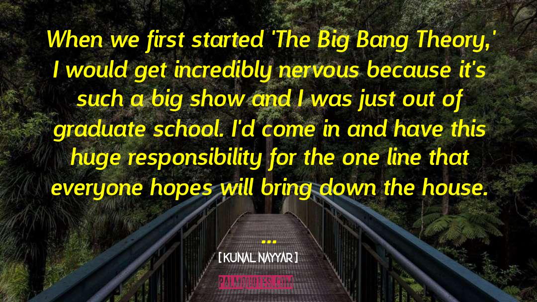 The Big Bang Theory The Anxiety Optimization quotes by Kunal Nayyar